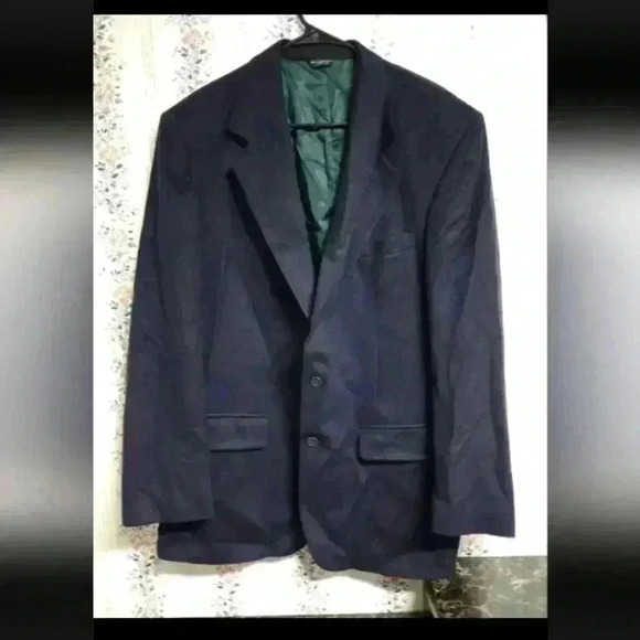 BILL BLASS PARISIAN 100% Pure Cashmere Jacket Blazer Sport Coat Men's Size 48 - Picture 1 of 7